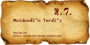Moldován Teréz névjegykártya