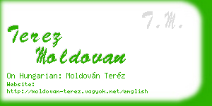 terez moldovan business card